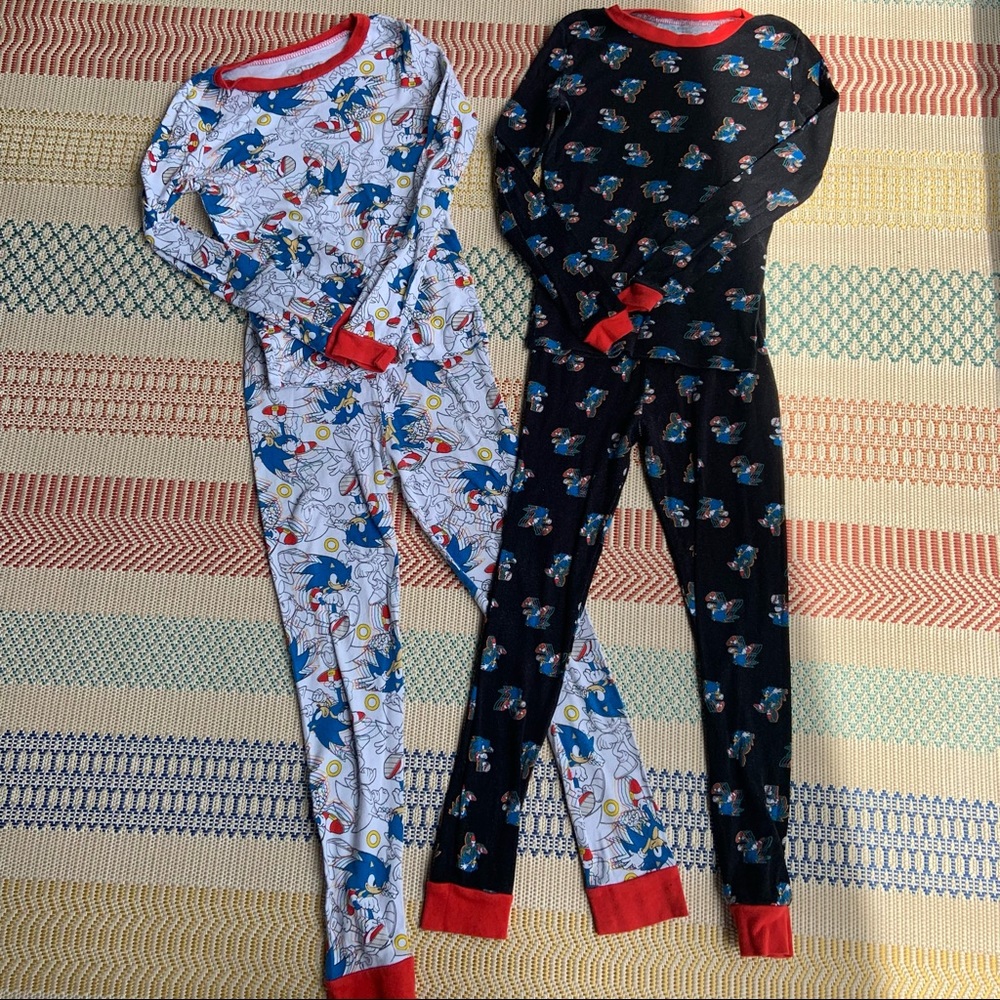 Boys Size 10 Sonic the Hedgehog Pajama Set